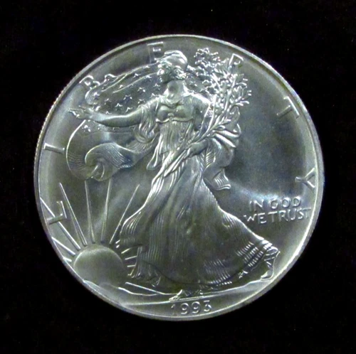 1993 American 1 oz SILVER EAGLE  .999 Fine Silver BU Bullion US Coin