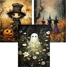 3 Pack Diamond Art Kits for Adults Halloween Diamond Painting Kit 12x16in