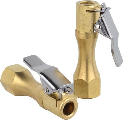 Milton EZ-Lock  Euro Air Chuck, Heavy Duty Brass, 175 PSI, Open Flow - 2 Piece
