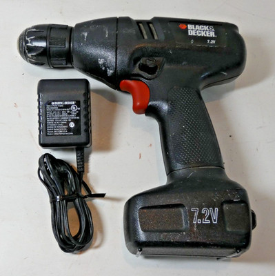 BLACK & DECKER 7.2v 3/8 Cordless Drill Driver 9099KC Tool, Battery Charger #11