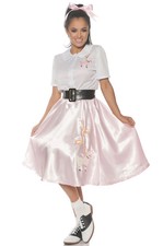 1950's Poodle Skirt Sock Hop Adult Costume