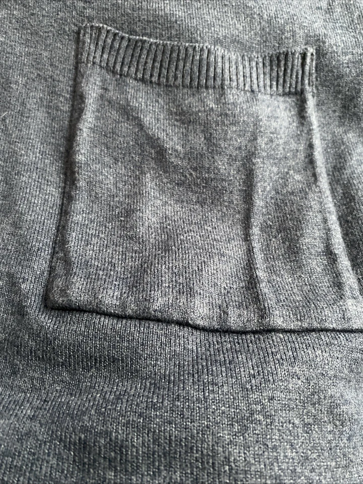 Chalou Pullover Weste Gr 48 Cardigan Baumwollemix blau - Bild 3 von 4