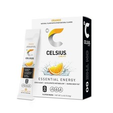 CELSIUS On The Go Energy Drink Mix, Orange 14 Stick Pack 