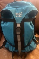 Vintage Dana Design Party Dog Backpack Teal 1995 Made In USA Rare 90’s Daypack