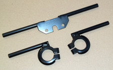 Produktbild - Set Blinkerhalter für Simson S50 S51 S70  Blinkerträger vorn , hinten Schwarz