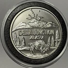 1992 Delta Junction Alaska Highway Rare Coin 1 Troy Oz .999 Fine Silver Round