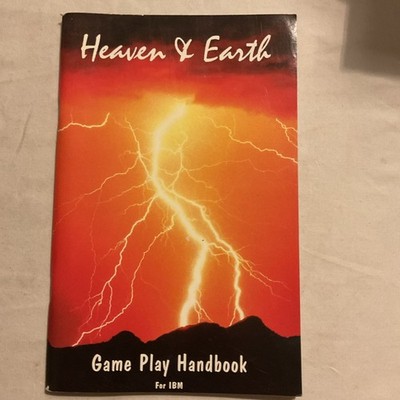 Heaven & Earth PC Buena Vista Software 1992 MANUAL ONLY
