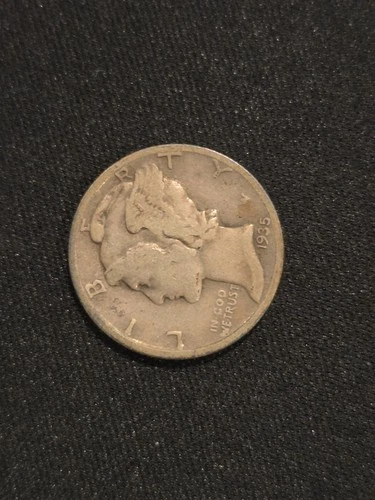 1935 S, Mercury Dime, 90% Silver VG