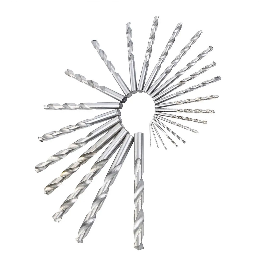 25 Piece HSS Cobalt Metal Drill Bit Set 1mm-13mm Quality High Speed ...
