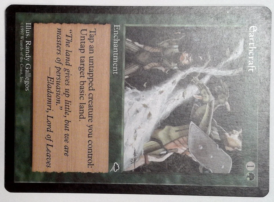 MTG MP Earthcraft Tempest Magic: The Gathering Card MODERATE PLAY - Image 3 of 4