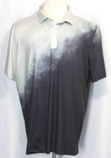 Redvanly Gray Black Fade Performance Stretch Golf Polo Shirt Mens Size 2XL