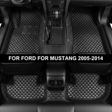 Car Floor Mats Custom Fit Ford Mustang 2005-2014 Luxury 3d Laser Floor Liners Car Floor Mats Custom Fit Ford Mustang 2005-2014 Luxury 3d Laser Floor Liners