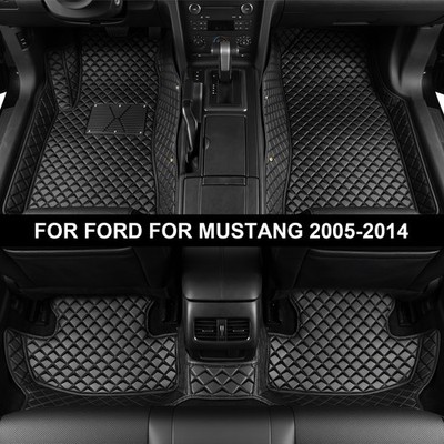 Car Floor Mats Custom Fit Ford Mustang 2005-2014 Luxury 3D Laser Floor Liners
