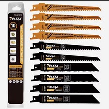 Set 10pz Ricambi Lame Seghetto A Gattuccio Legno, Metallo Universali