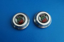 Gios aluminum pedals dust caps fit campagnolo super record gipiemme vintage