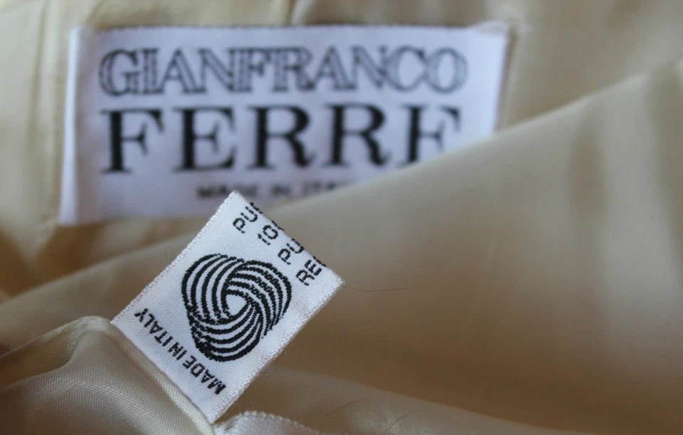 $3.000 S M L 42 GIANFRANCO FERRE VINTAGE CHAQUETA LANA VIRGEN ABRIGO BLAZER Italiano Foto 2 de 4