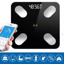 LCD Display Smart Bluetooth Body Fat Bathroom Scales | iPhone, Android, iOS App