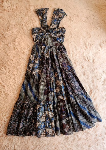 Vestido Ulla Johnson Naaila Indigo Batik Talla 0 - Imagen 12 de 23