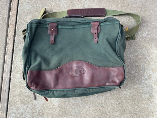 Orvis Battenkill Duffle Suite Carry-On Overnight Bag  Canvas Leather 18Lx12Wx10D - Picture 2 of 7