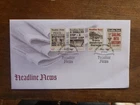 AUSTRALIA 2013 HEADLINE NEWS SET 4 STAMPS FDC FIRST DAY COVER