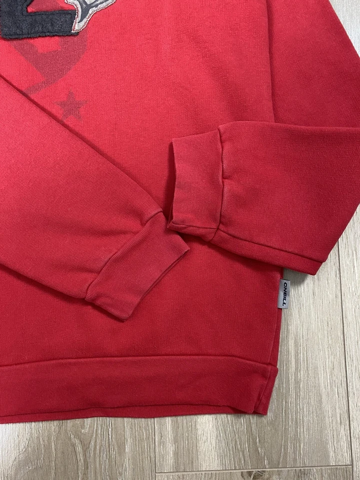 Sudadera Para Hombre Vintage Años 90 ONEILL Streetwear Roja Talla M Foto 4 de 4