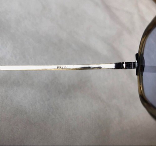 1990s OLIVER PEOPLES FRED AG 108 discontinued model Color:brown/clear brown - Picture 8 of 10