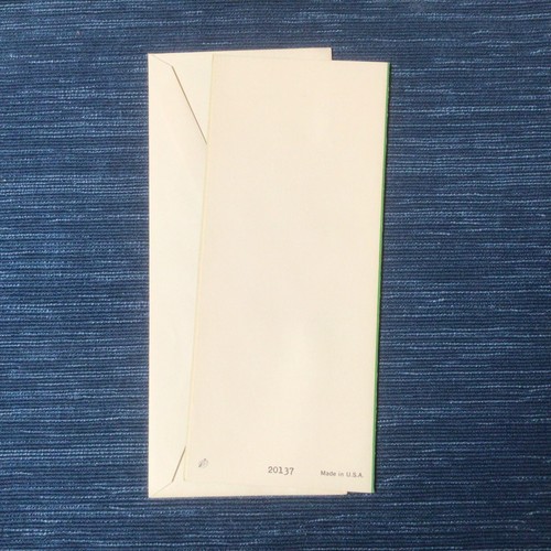 MCM Embossed Ornament Decorations Vtg Unused Christmas Greeting Card Tree 937A - Picture 3 of 3