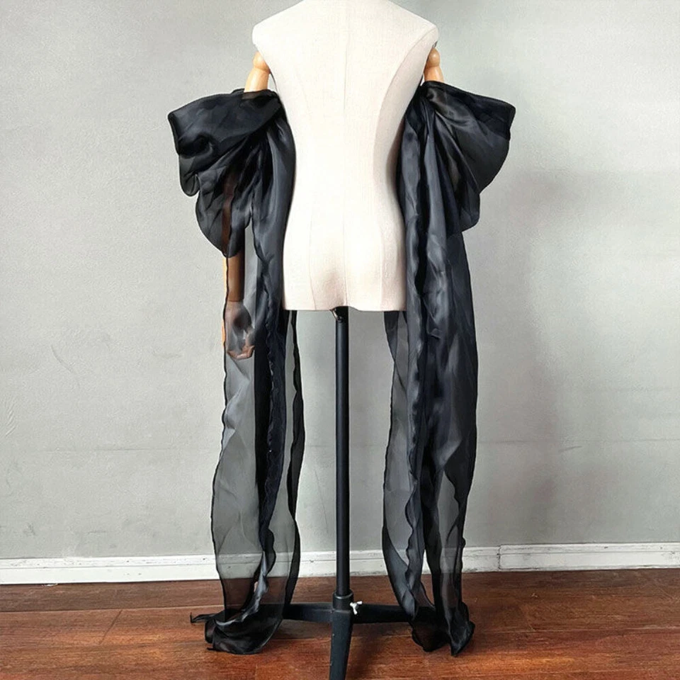 Lady Bridal Organza 手套袖袖婚礼晚礼服配件可爱 — 第 2/4 张图片