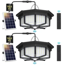 288 LED Solar Shed Light Indoor Outdoor, Motion Sensor Pendant Daytime Work L...