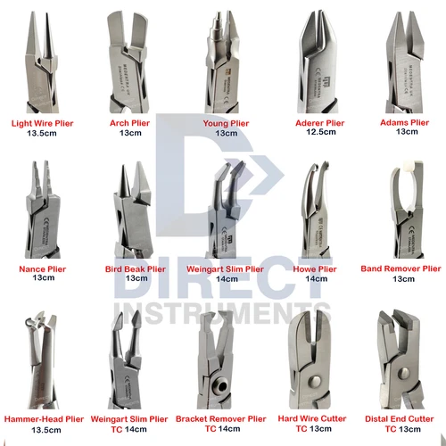 MEDENTRA Professional Dental Pliers Orthodontic Braces Wire Bending Loop Forming