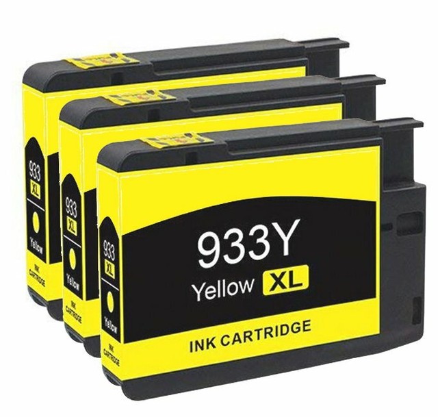 3Pk 933XL 932XL Yellow Ink Cartridge For HP Officejet 6700 7612 7110