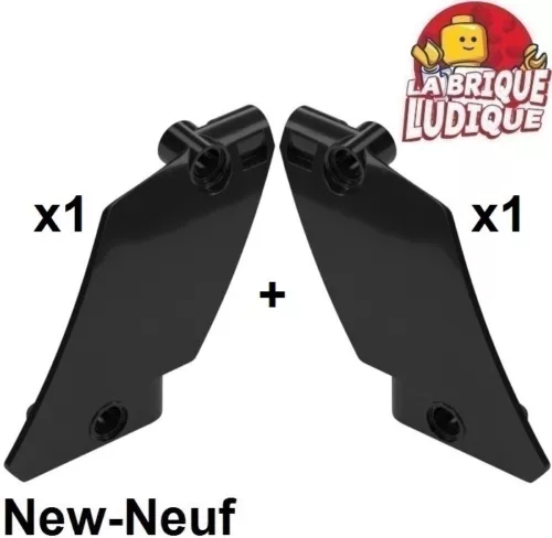 LEGO Technic Paar Panel Curved Schild #60+ #61 5x7 Tapered 80267 80268 Schwarz