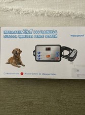 Intelligent 2 In 1 Dog Training  Outdoor Wireless Fence System w 2 Recievers