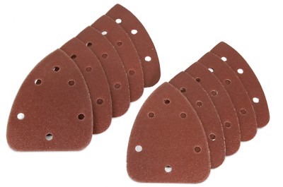 WEN 6301SP120 Detailing Palm Sander 120-Grit Hook and Loop Sandpaper (10-Pack)