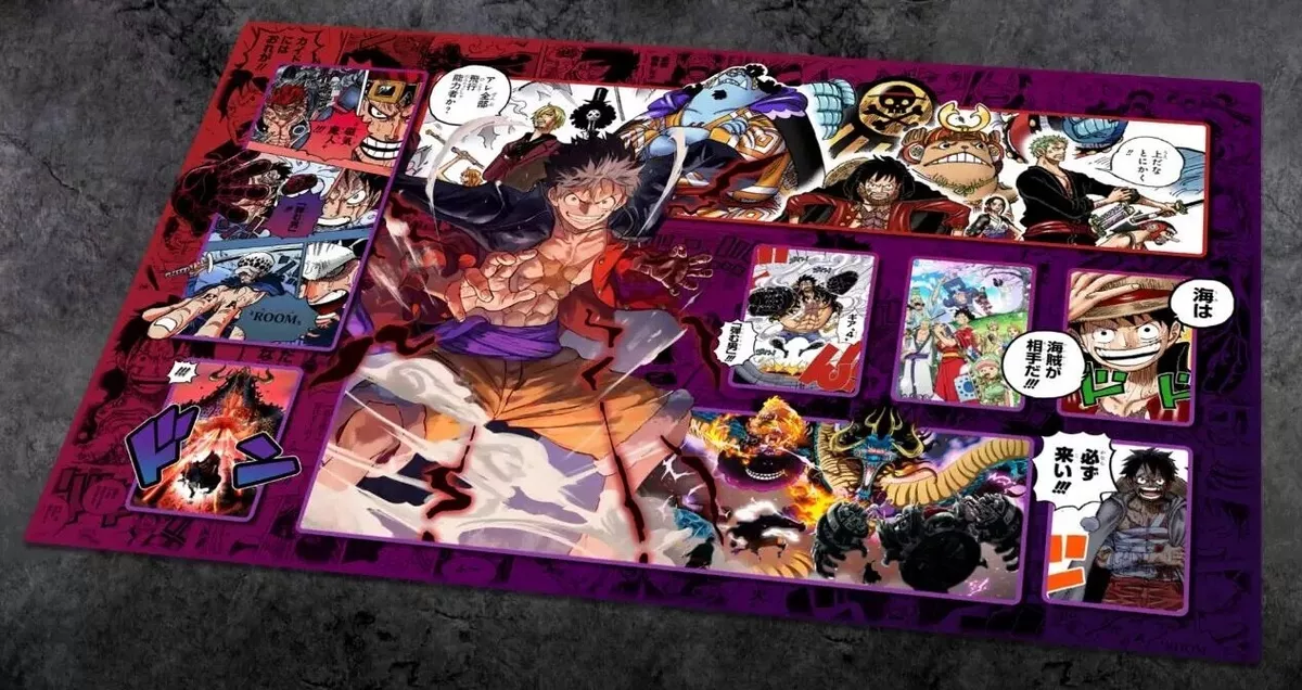 One Piece TCG Luffy Gear 5 Anime Playmat 