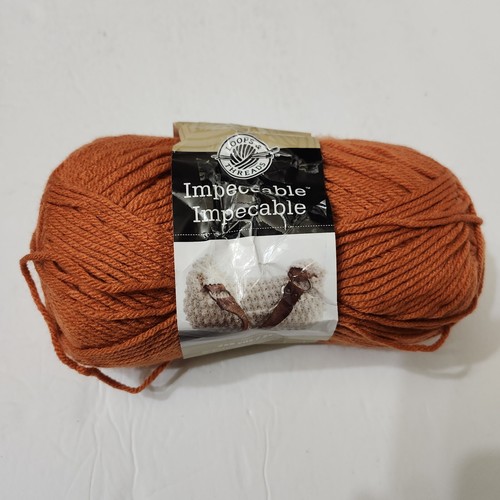 Loops & Threads Impeccable Yarn Pumpkin 4.5 Oz Skein 100% Acrylic Orange - Picture 1 of 6