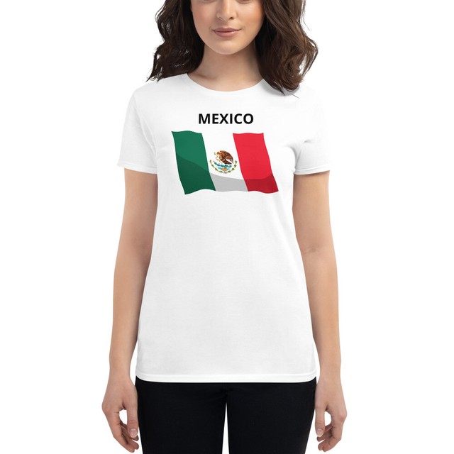 Women's tshirt Mexican Flag, TShirt mexican flag, playera bandera