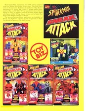 Spiderman 1998 Sneak Attack anuncio impreso - Marvel Comics figuras de acción Toy Biz anuncio