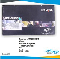 Lexmark Toner C736H1CG Cyan Blau C736 X736 X738 Ovp