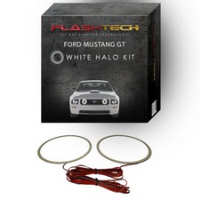 White Angel Eye Led Fog Light Halo Kit For 2005-2009 Ford Mustang Fog Lights