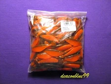 Mister Twister Sassy Shad 3" Fishing Lure BROWN/ORANGE 100 Count NEW IN BAG