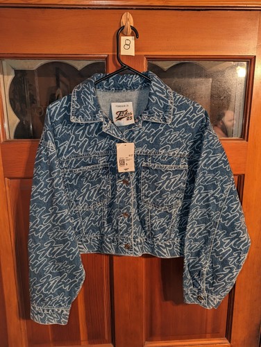 Y2K NWT FUBU x Forever 21 Denim Logo Jacket WMN's Sz Small Hip Hop Rap
