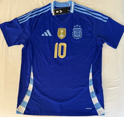 Adidas Argentina National Team Away 23/24 Soccer Jersey Messi 10