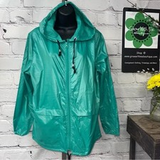 Grace & Lace Packable Rain Jacket Aquamarine