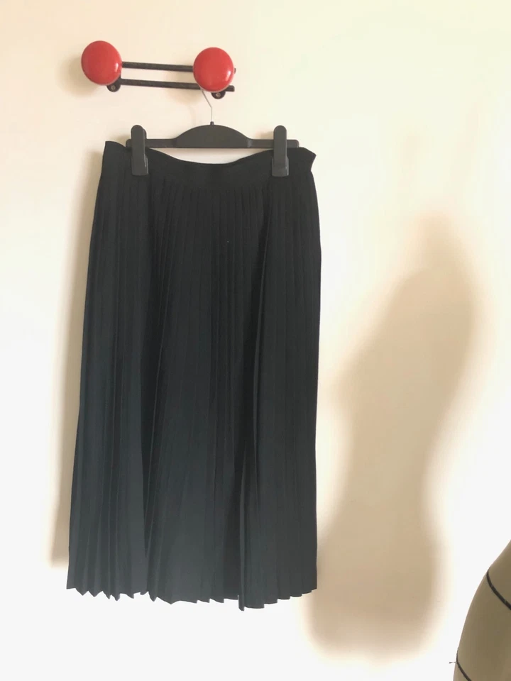 Jupe plissée soleil en laine vintage, Sloat New York, années 40-50 - Photo 4/4