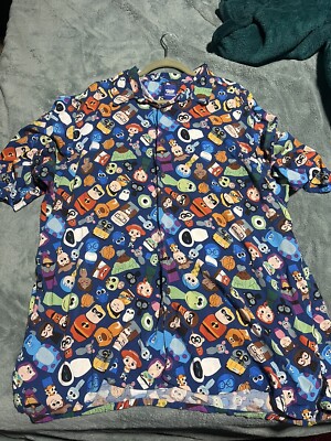 Disney Parks Disneyland Pixar Fest Passholder Exclusive Button Up Shirt Xxl