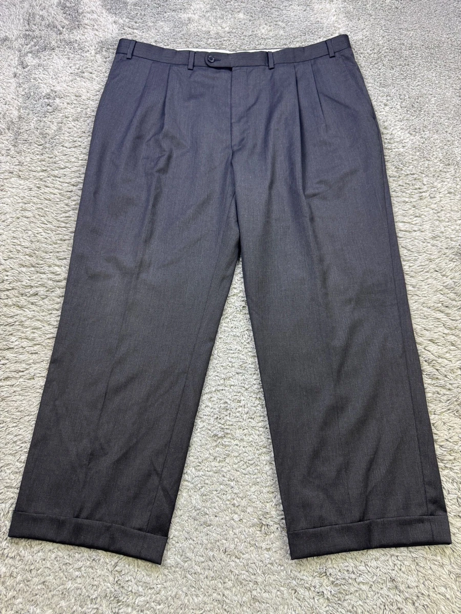 Pantalon Habillé Homme Jack Victor 100% Laine Taille 36 X 30 Gris Anthracite - Neuf Avec étiquette