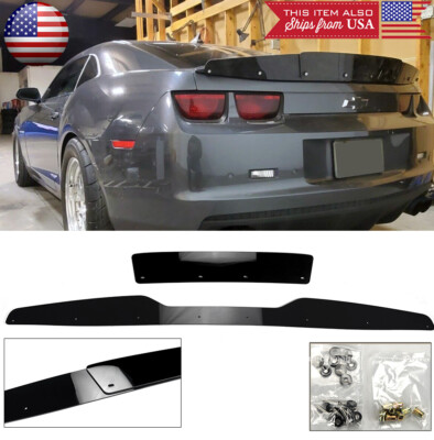 #ad Gurney Flap Gloss Blackout Decklid Wickerbill For 10 13 Camaro RS SS Spoiler $155.99