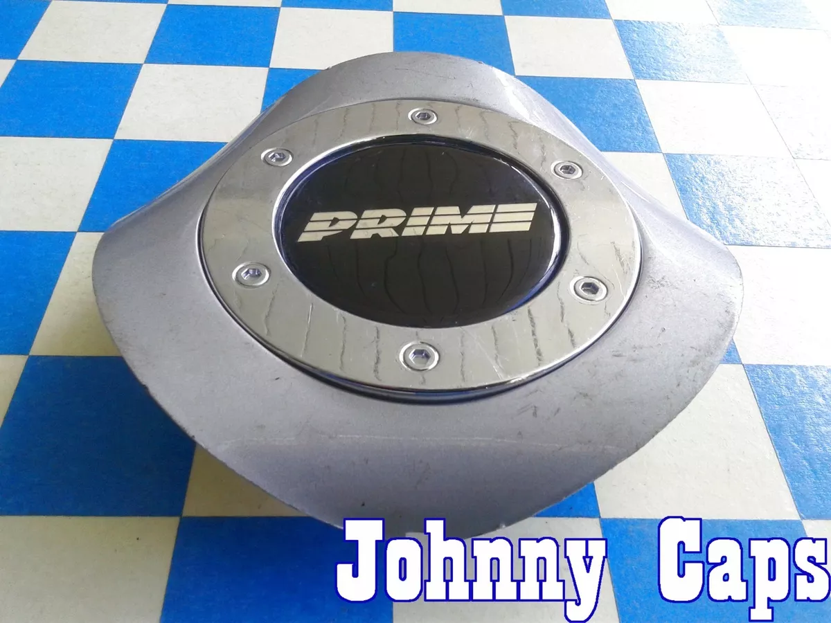 PRIME Wheels 41 SILVER Center Caps 163 Custom Wheel USED