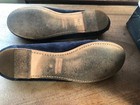 Marc By Marc Jacobs Dark Blue Suede Fur Lined Moccasins Size 40 Heart Studs  — photo 10